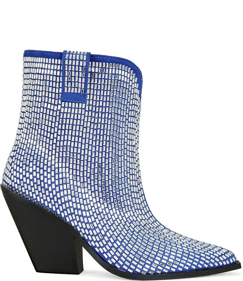 Azalea Wang Laetitia Rhinestone Western Booties