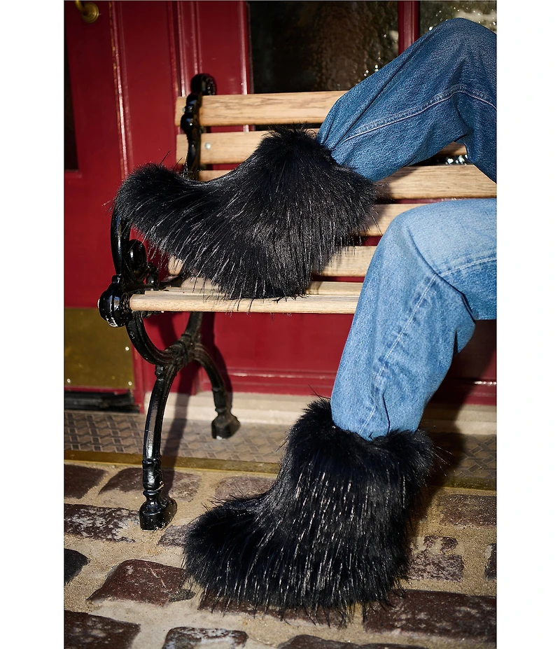 Azalea Wang Lenix Faux Fur Mid Calf Boots