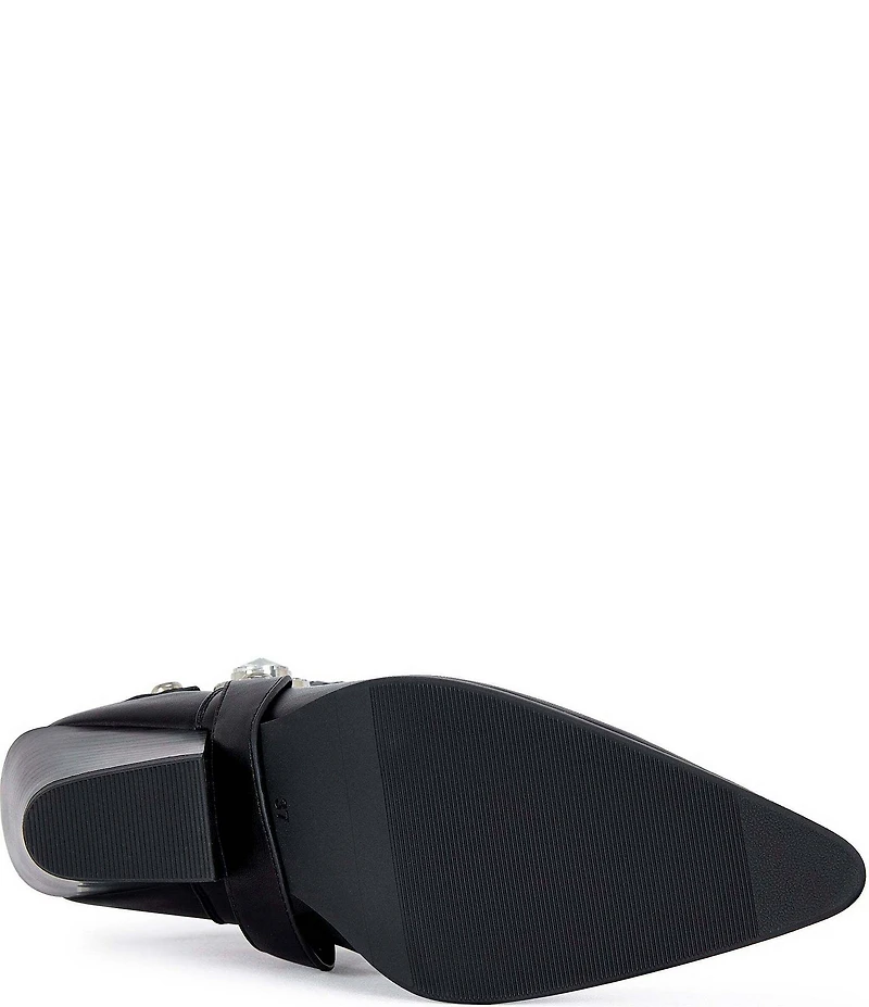 Azalea Wang Lenkov Jewel Ornament Harness Western Booties