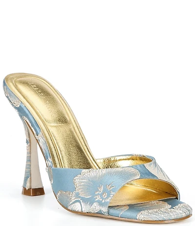 Azalea Wang Lenore Metallic Printed Dress Sandals