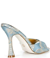Azalea Wang Lenore Metallic Printed Dress Sandals