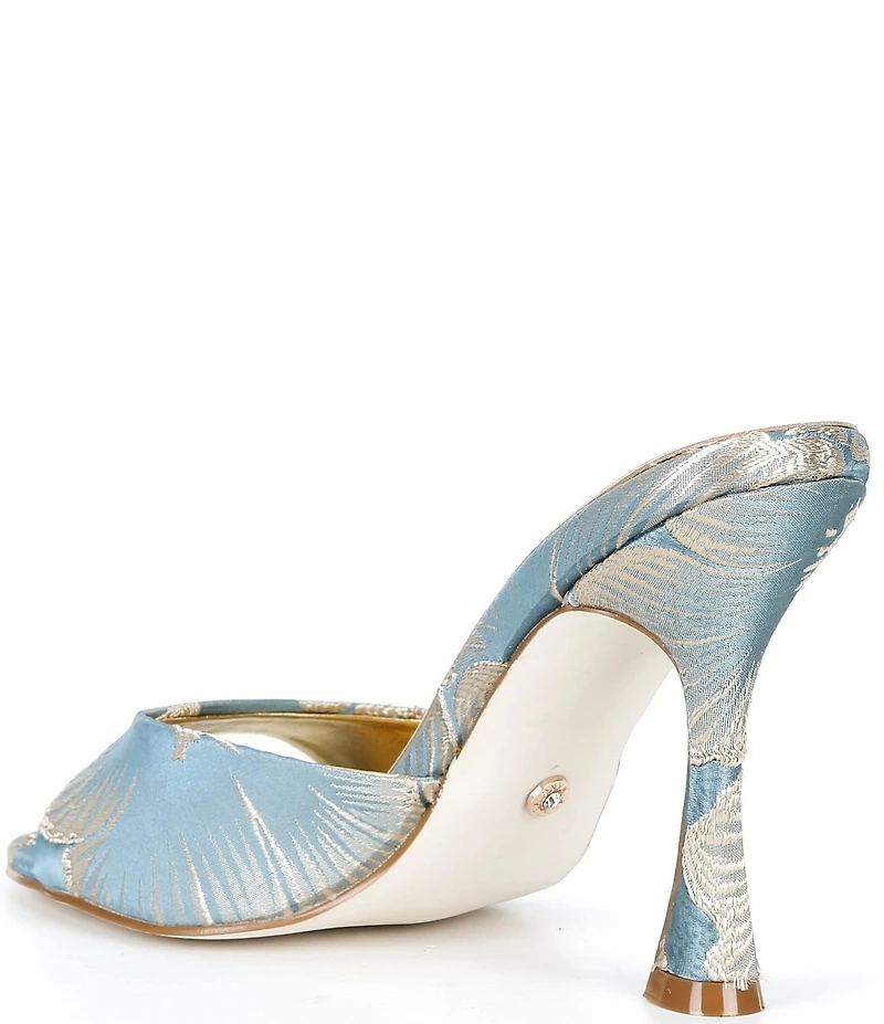 Azalea Wang Lenore Metallic Printed Dress Sandals