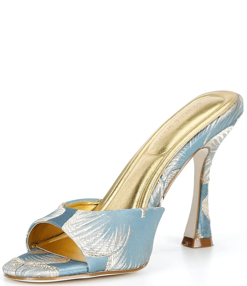 Azalea Wang Lenore Metallic Printed Dress Sandals