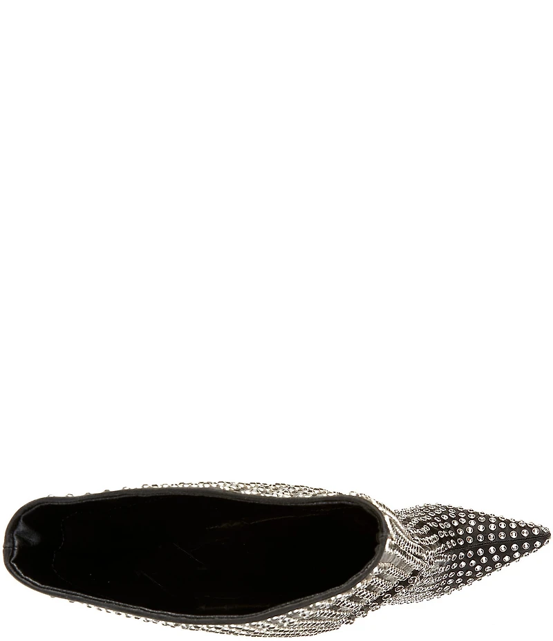 Azalea Wang Lis Rhinestone Tall Stiletto Boots