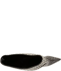 Azalea Wang Lis Rhinestone Tall Stiletto Boots