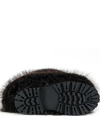Azalea Wang Lisboa Faux Fur Fold Over Lug Sole Tall Boots