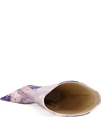 Azalea Wang Madeye Snake Print Stiletto Boots