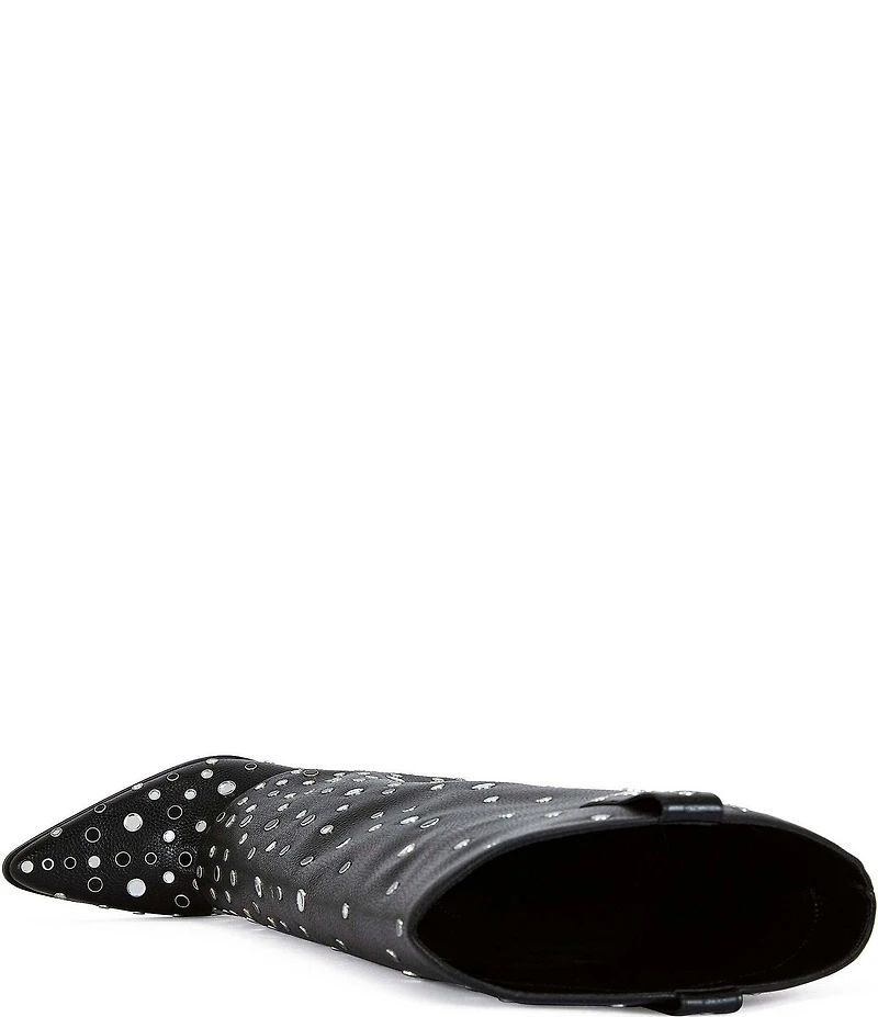 Azalea Wang Madlock Rhinestone Grommet Foldover Tall Boots