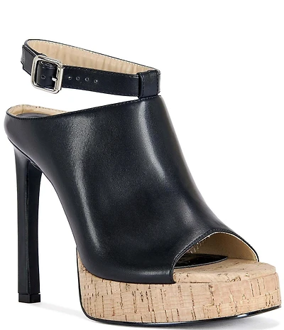 Azalea Wang Maelie Ankle Strap Cork Platform Dress Sandals