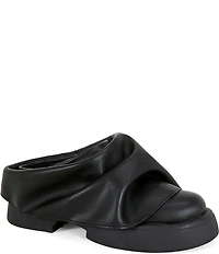 Azalea Wang Maitye Scrunched Overlay Platform Loafer Mules