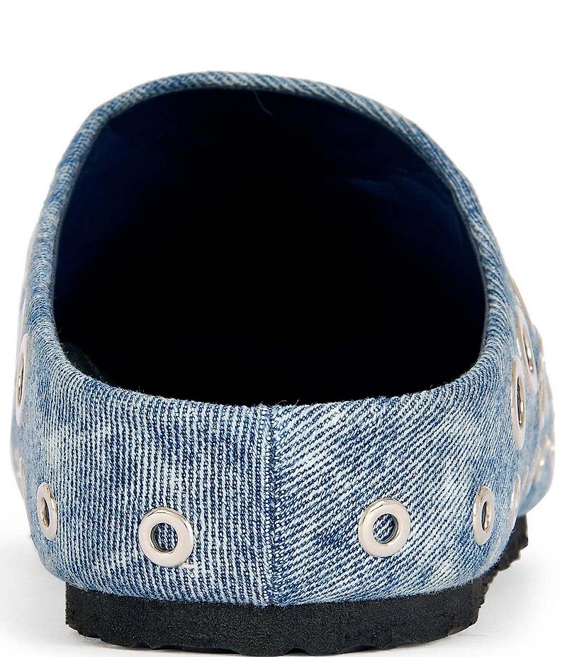 Azalea Wang Marsha Denim Grommet Clogs