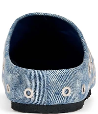 Azalea Wang Marsha Denim Grommet Clogs