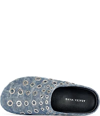 Azalea Wang Marsha Denim Grommet Clogs