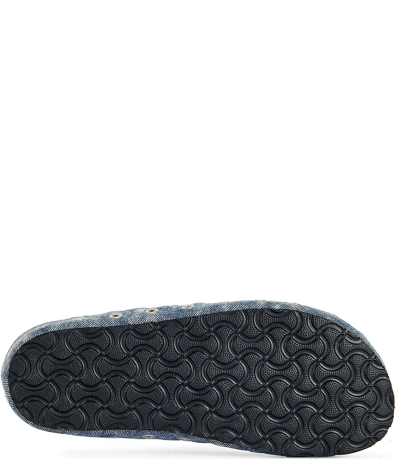 Azalea Wang Marsha Denim Grommet Clogs