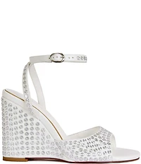 Azalea Wang Matteus Ankle Strap Studded Wedge Sandals