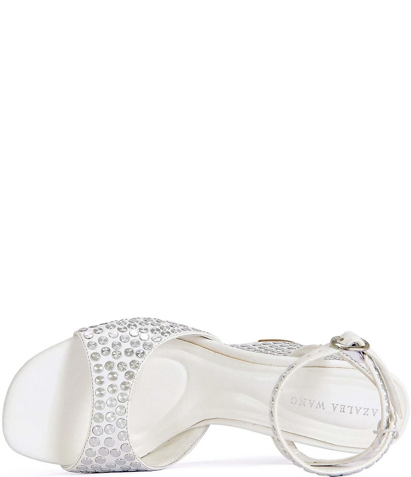 Azalea Wang Matteus Ankle Strap Studded Wedge Sandals