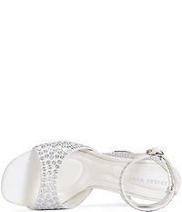Azalea Wang Matteus Ankle Strap Studded Wedge Sandals