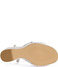 Azalea Wang Matteus Ankle Strap Studded Wedge Sandals