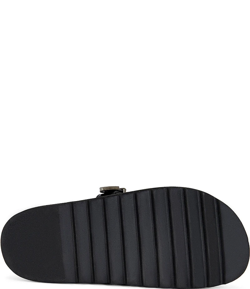 Azalea Wang Mavis Studded Buckle Strap Platform Mules