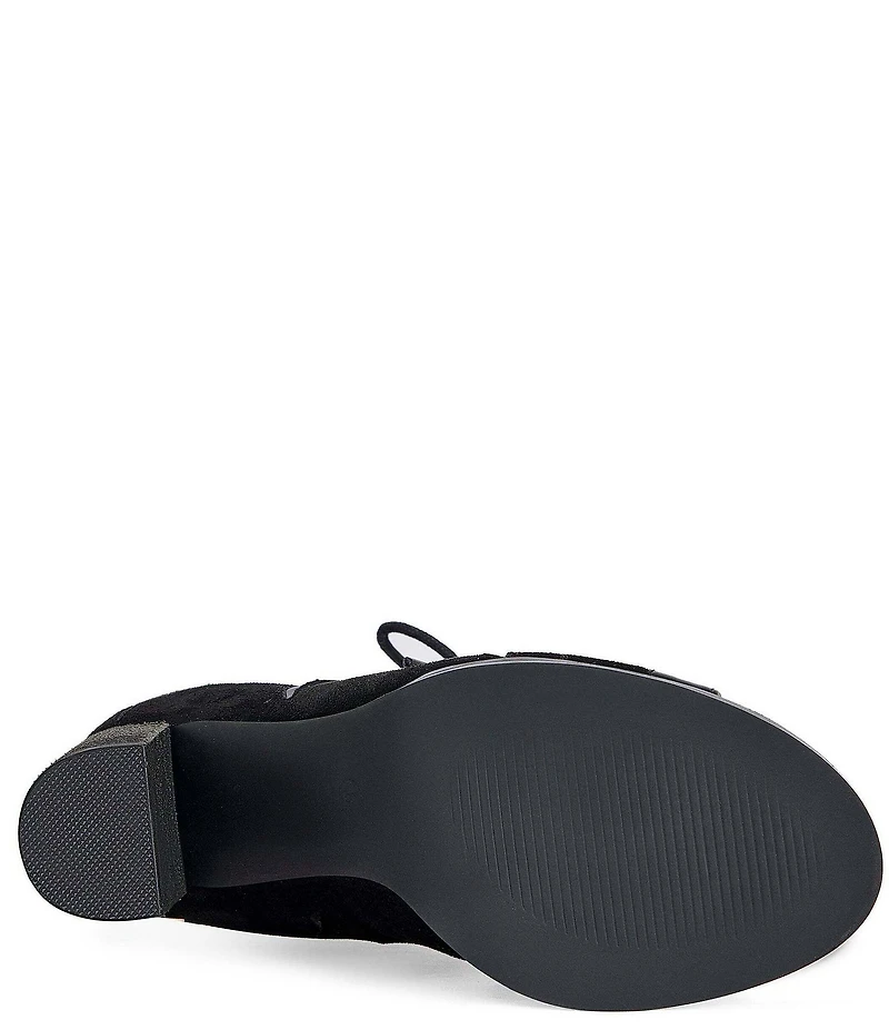 Azalea Wang Mirona Studded Open Toe Lace Up Booties