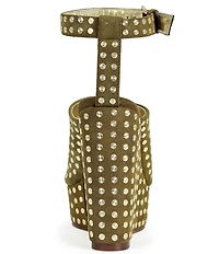 Azalea Wang Mirova Studded Ankle Strap Platform Wedge Sandals