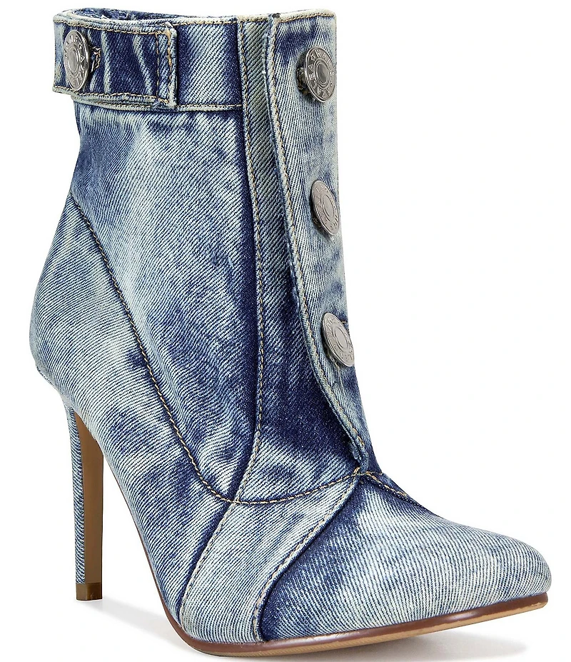 Azalea Wang Moriah Denim Booties