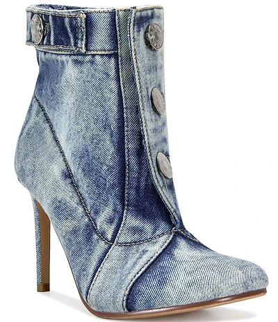 Azalea Wang Moriah Denim Booties