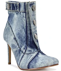 Azalea Wang Moriah Denim Booties