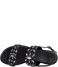 Azalea Wang Moselle Jeweled Slingback Sandals
