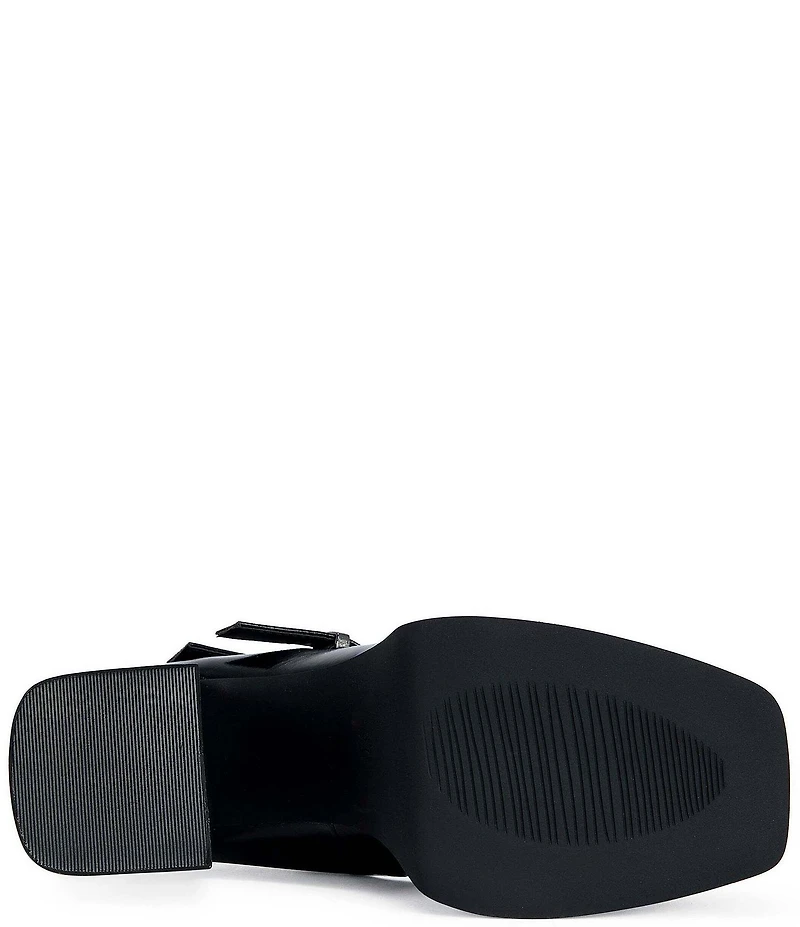 Azalea Wang Moxie Double Strap Block Heel Platform Mary Janes