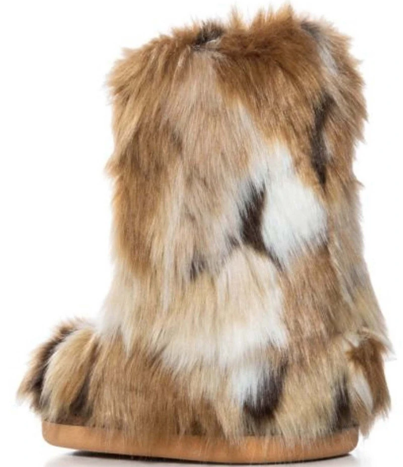 Azalea Wang Nadianna Faux Fur Booties