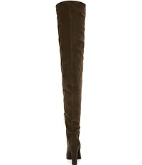 Azalea Wang Nanette Faux Suede Slouchy Thigh High Boots
