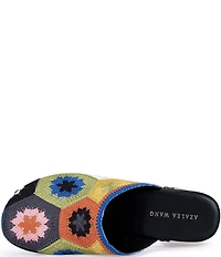 Azalea Wang Naoto Floral Crochet Studded Platform Clogs