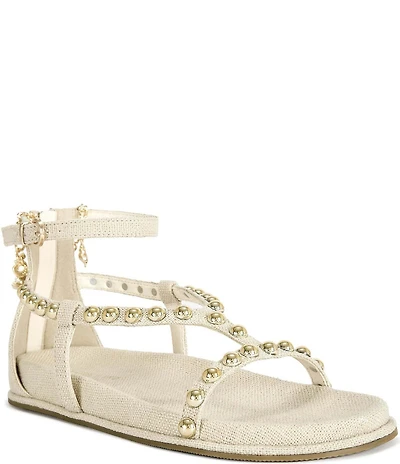 Azalea Wang Nautyca Studded Ankle Chain Sandals