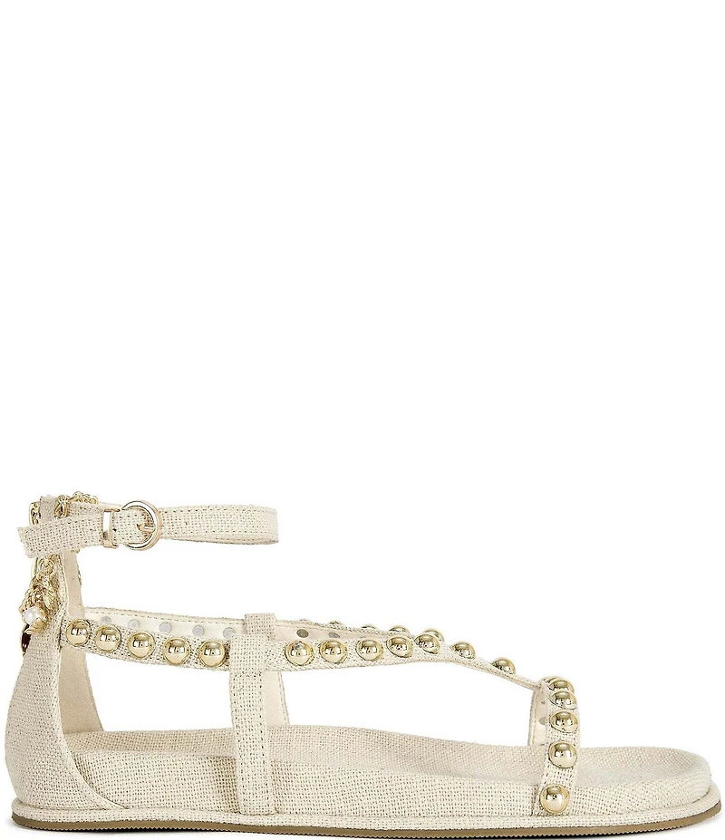 Azalea Wang Nautyca Studded Ankle Chain Sandals