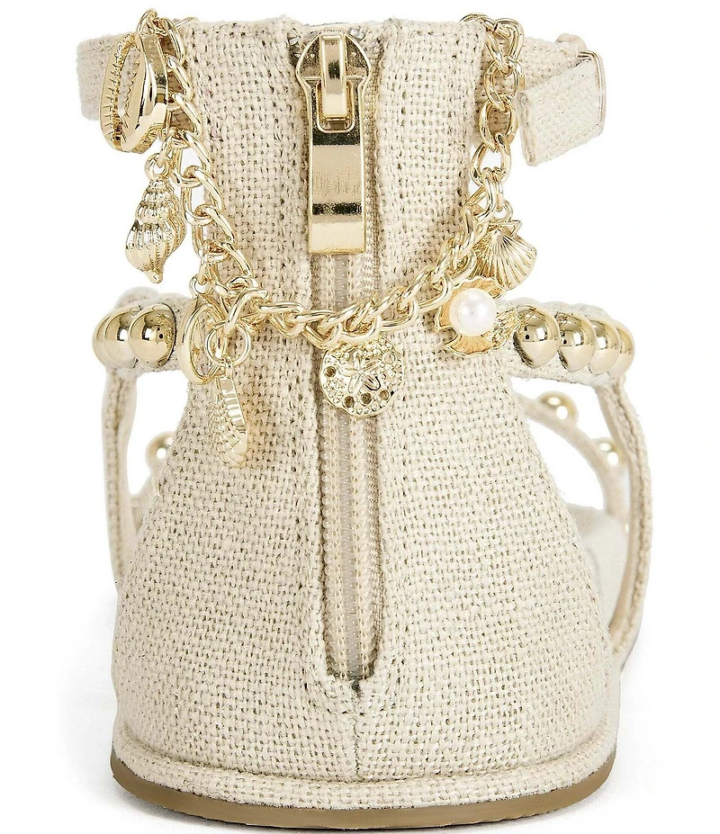 Azalea Wang Nautyca Studded Ankle Chain Sandals