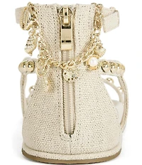Azalea Wang Nautyca Studded Ankle Chain Sandals