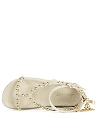 Azalea Wang Nautyca Studded Ankle Chain Sandals