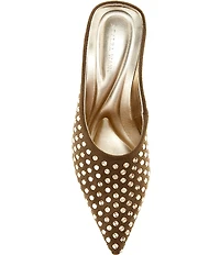 Azalea Wang Neiza Studded Pointed Toe Wedge Mules