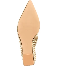 Azalea Wang Neiza Studded Pointed Toe Wedge Mules