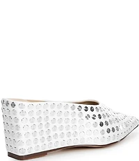 Azalea Wang Neiza Studded Pointed Toe Wedge Mules