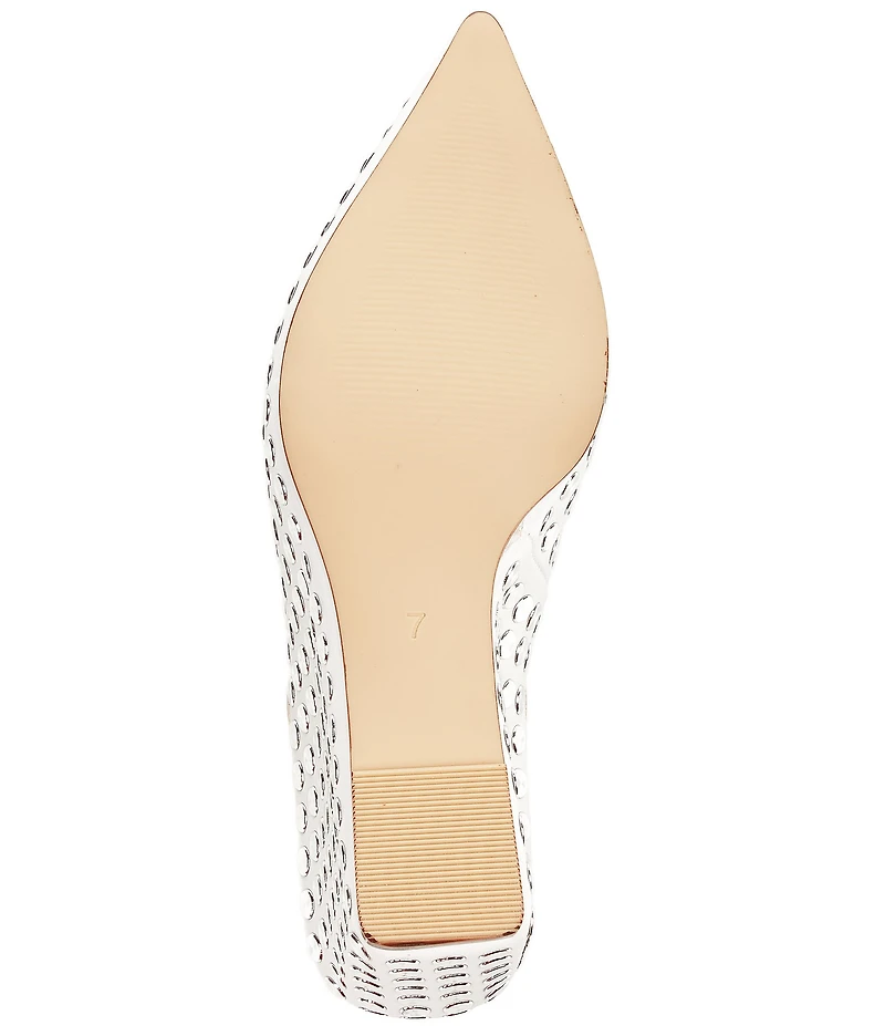 Azalea Wang Neiza Studded Pointed Toe Wedge Mules