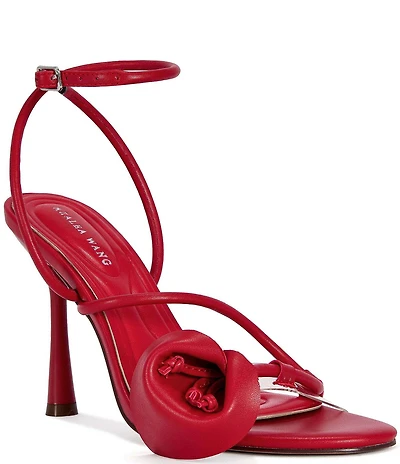 Azalea Wang Nilou Ankle Strap Calla Lily Dress Sandals