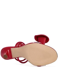 Azalea Wang Nilou Ankle Strap Calla Lily Dress Sandals