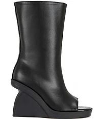 Azalea Wang Nolia Open Toe Offset Wedge Mid Shooties