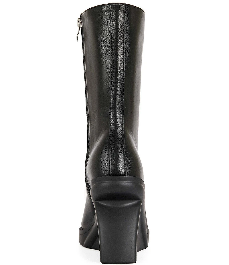 Azalea Wang Nolia Open Toe Offset Wedge Mid Shooties