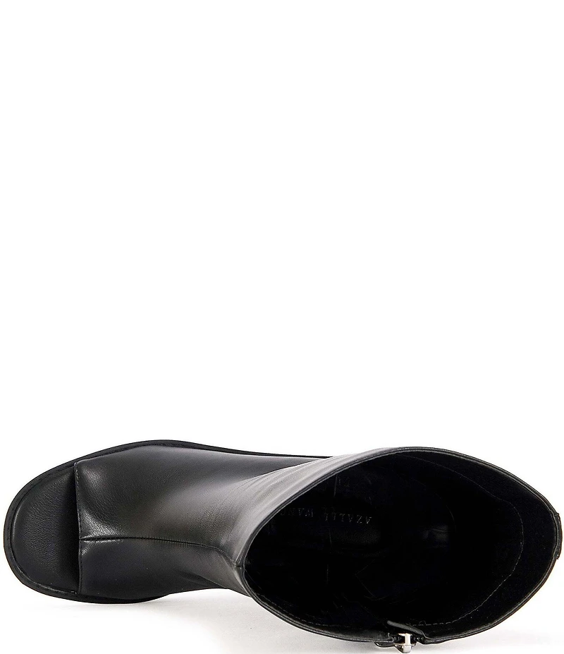 Azalea Wang Nolia Open Toe Offset Wedge Mid Shooties