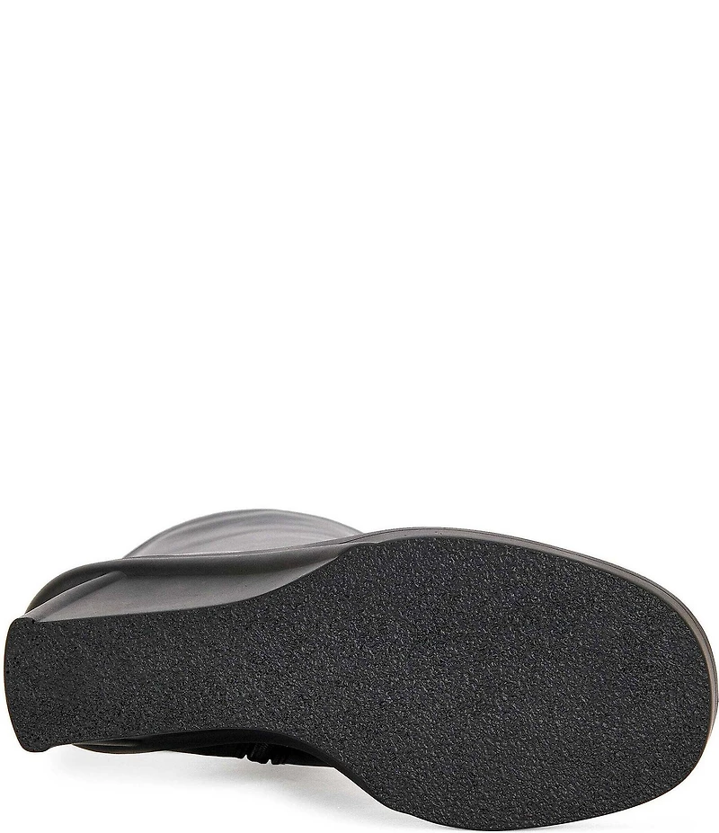 Azalea Wang Nolia Open Toe Offset Wedge Mid Shooties