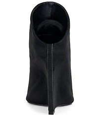 Azalea Wang Novis Peep Toe Slingback Wedge Booties