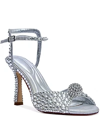 Azalea Wang Odilie Rhinestone Embellished Dress Sandals
